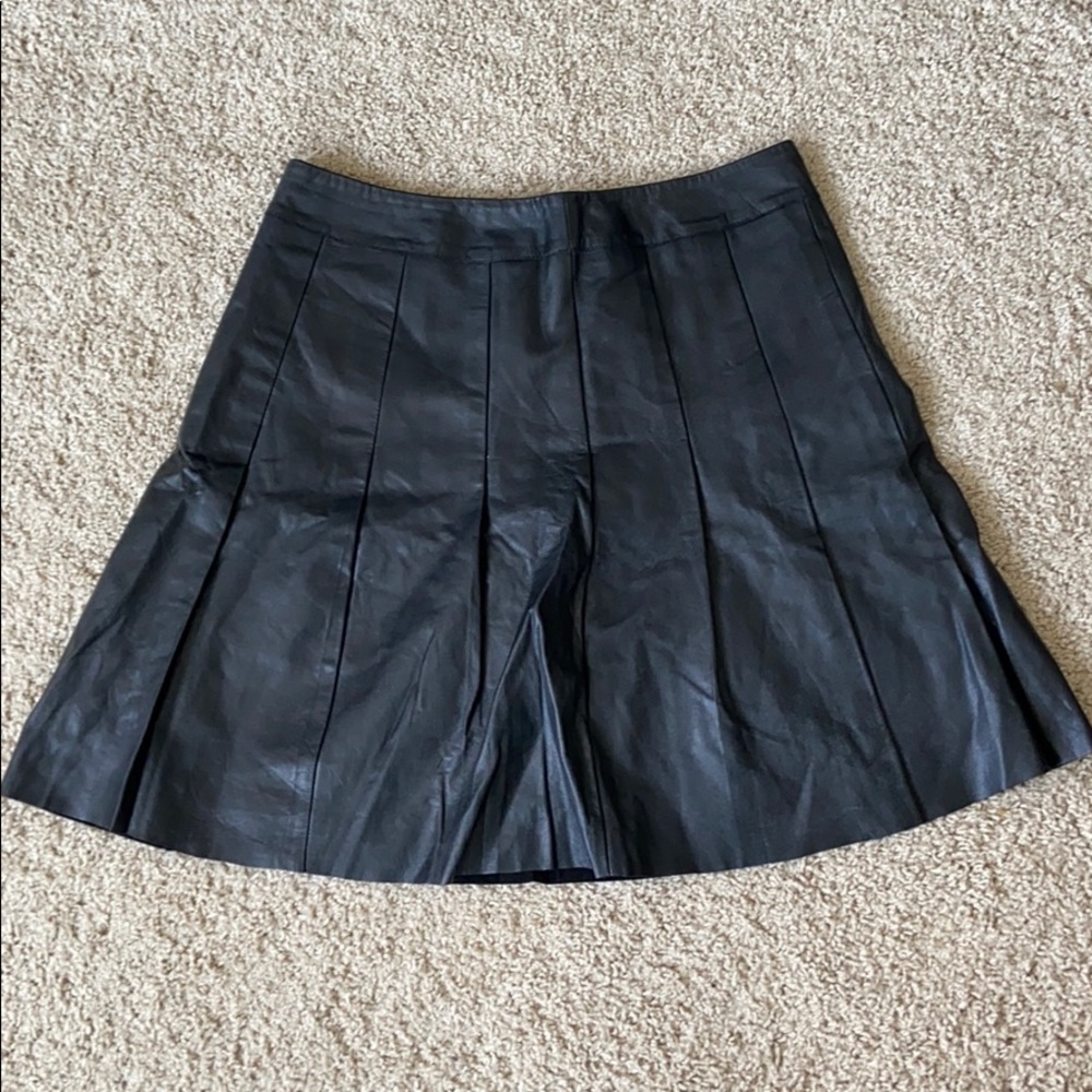 Black Leather Skirt